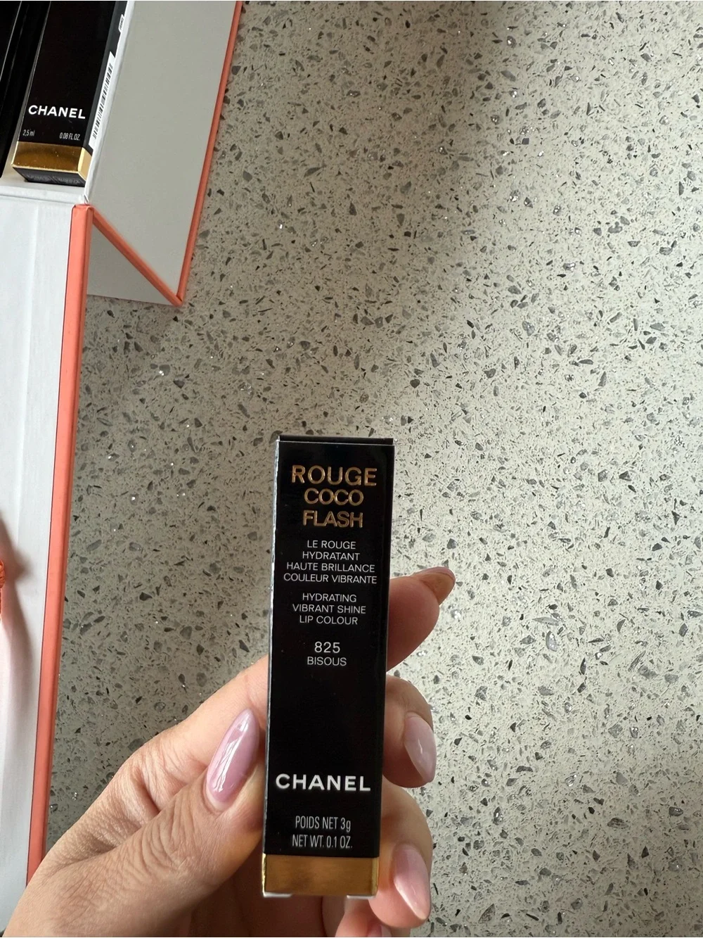 CHANEL Makeup Takeaways Pouch - Coral Orange Accent